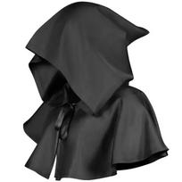 Viduramžių maro gydytojo Cosplay Helovino kostiumas su snapo kauke, gobtuvu ir smailia kepure Cosplay apranga Šventės Smailia kepure One Size juoda