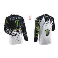 Mens Long Sleeve Motocross Jersey Mountain Bike Racing Shirt Breathable Cycling Apparel XS balta