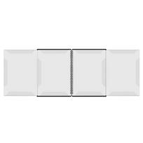 Light weight Piano Score Binder With Up To 4 Open Pages And Tear Resistant For Traveling Musicians white