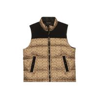COACH Men Signature Down Vest Golden C5035-OFZ S-Regular Style auksinė