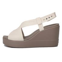 Crocs Brooklyn Lightweight Cement Gray Sandals 'Gray' Women's 206222-16T 37-38