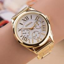 2025 New Brand 3 Eyes Gold Geneva Casual Quartz Watch Women Stainless Steel Dress Watches Relogio Feminino Ladies Clock Hot Sale