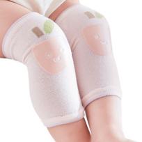 1 Pair Cartoon Baby Crawling Knee Pad Nonslip Design Knee Protective Sleeve for Toddler Learning to Walking & Crawl rožinė