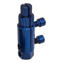 Hex Stripped Screw Extractor Set Bolt Extractor Kit Pipe Extractor for Broken Threads in Faucets/Angle Valves mėlyna