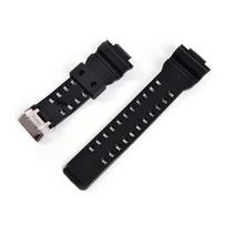 Guminės laikrodžio apyrankės Vyriškos juodos sportinės nardymo silikoninės laikrodžio juostos metalinė sagtis G-Shock laikrodžio priedams 1pcs black