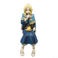 Delicious In The Dungeon Marcil Donato Anime Girl Statue Dungeon Food Leo Stouten Action Figure Model Sitting Doll Toy Gift gray