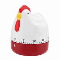 Kitchen Timer, Timer for Kids, Timers for Cooking, Kitchen Timers for Cooking Lovely Chicken Timer Mechanical Kitchen Cooking Alarm Clock for Home Dec white
