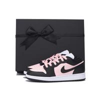 Jordan Air Jordan 1 Dopamine Dressing Cushioning, Wear Resistant Low top Vintage Basketball Shoes Women's Black Pink 553560-131(Team32-SBOX) 36
