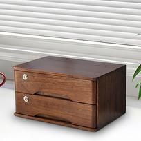 Wood Desktop Storage Box with Lock Office Supplies Daily Storage Wooden Tabletop ruda
