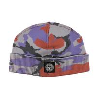 Stone Island Camouflage Print Beanie Multicolor Men Hats Multi-Color 7715N26EB-V0047 ONE SIZE