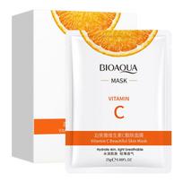 10pcs BIOAQUA Vitamin C Facial Mask Face Skincare Moisturizing Face Mark Brightening Repairing Facial Masks for Face Skin Care white