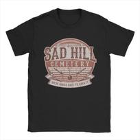 The Good The Bad and The Ugly Sad Hill Cemetery T Shirt Men's Pure Cotton Crazy T-Shirt Round Neck Tees Clothes S gray