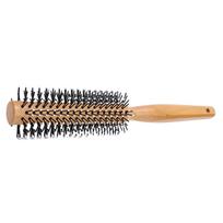 Round Hair Brush Smoothing Hair Reduces Frizz Wooden Round Curling Roller Comb with Anti Static Handle for Men Women Large