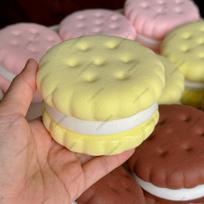 Squishy Hot Realistic-Looking Cake Squeeze Toy Fidgets Toys Big Cookie Biscuit Slow Rising Anxiety Antistress Squishys Gift Adults Kids