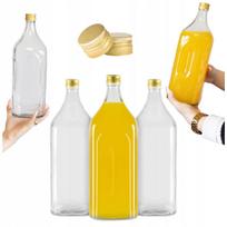 5X Butelki Szklane Galon Daniel 1,75L Dama Na Wino Whisky Wódkę Grube Szkło
