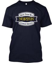 Norton 100% Legendinio Medžiagos Marškinėliai Pagaminta JAV Dydis S iki 5XL XL gray