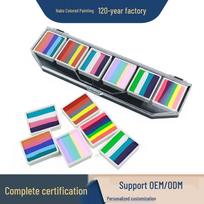 Washable 6-Color Rainbow Stripes Face & Body Painting Cream for Kids Other gray