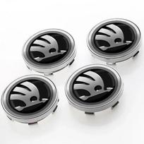 60mm Automobilio ratlankio centrinis dangtelis Emblemos Lipdukai Skoda Octavia Rapid Kodiaq Karoq Superb Fabia Kamiq VisionS