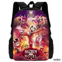 Hell Inn Hazbin Hotel Simple Backpack Student School Bag Computer Backpack Standard