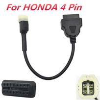 4 kontaktų OBD2 diagnostikos kodų skaitytuvo adapterio skaitytuvas KABELIS HONDA motociklui ATV gray