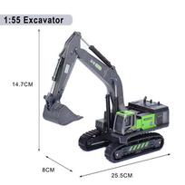 1:55 Excavator Diecasts Children Toy Boys Simulation Alloy+Plastic Crawler Engineering Vehicle Hand Hook Machine Model Gifts