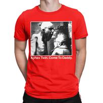 Aphex Twin Come To Daddy 100 Cotton T Shirt For Mens Beach  Y2K Basic T Shirts O Neck Harajuku Tees Big Size Wholesale Clothes S gray