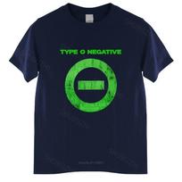 Cotton Tshirt Unisex Crew Neck Topssummer fashion brand Unisex tshirt Type O Negative Logo T Shirt Black Homme Black Tshirt S