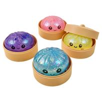 Bubble Push Vibrant Multi-Colored Dumpling Squishes Stress With Steamer Cute Anxiety Toy Soft Decompression Dough For Adults Prospector