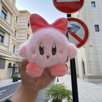 Strawberry Bow Kirby Star Plush Keychain Pendant Doll gray