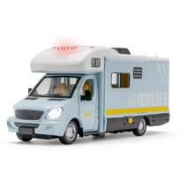 1:32 Animaciniai Meškiukai Karavanas Žaisliniai Automobiliukai Modelis Lydinio Lietas Miniatiūrinis Kemperis Durys Atidaromos Kelioninis Priekaba Vaikui Gimtadienio Dovanos gray