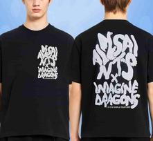 NEW! Imagine Dragons X ALLSAINTS Merch Drogando Loom World Tour 2025 T-Shirt Mens Womens Tees Top XL white