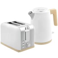 Virdulys ir skrudintuvas rinkinys, 1,7 l, 2200 W, 2 skrudintuvų vietos su 7 skrudinimo lygiais, baltas 22.4 x 15.6 x 23.9 cm