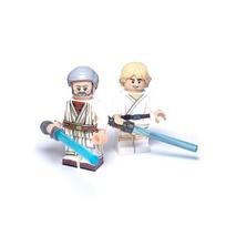 Luke Skywalker Obi-Wan Kenobi Custom Lego Star Wars A New Hope Jedi Minifigures B