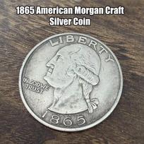 1865 JAV Morgan Originali Sidabrinė Moneta Laisvės Erelio Medalis Albumas Kopijinės Monetos Kolekcionuojami Daiktai Iššūkio Monetos Kalėdinės Dovanos A