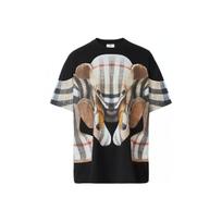 Burberry Daryl Check Thomas Bear Cotton Tee Black 80495681 M-No Original Gift Bag Or Gift Box juoda