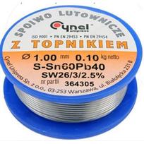 Lydmetalio viela su fliusu Ø 1mm 100g