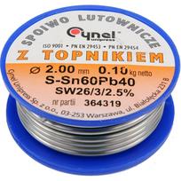 Lydmetalio viela su fliusu Ø 2mm 100g