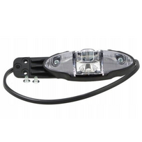 Žibintas LED 12/24V balta/raudona su laikikliu