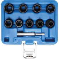 Galvučių rinkinys sugadintiems varžtams 1/2" 10vnt. 10-19mm