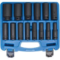 Smūginių ilgų galvučių rinkinys 1/2" 10-32mm 14vnt.