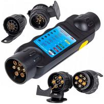 Testeris priekabos rozetei 12v su adapteriais