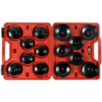 Galvučių rinkinys tepalo filtrams presuotas plienas 15vnt. 1/2" S10490