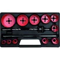 Grąžtų karūnų rinkinys metalui HSS M3 19-76mm 15vnt.