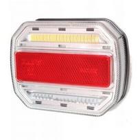 Žibintas LED 12/24V 4 funkcijos galinis bėgantis posūkis kairė