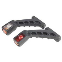 Žibintų rinkinys LED 12/24V lenktas raudona/balta/geltona L-185mm TT.12191