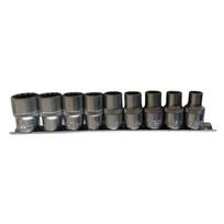 Galvučių rinkinys 12-kampių 1/2" 10-22mm 9vnt.
