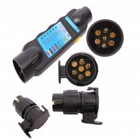 Testeris priekabos rozetei su adapteriais 12V