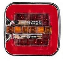 Žibintas LED 12/24V 4 funkcijos galinis bėgantis posūkis kairė