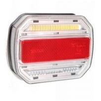 Žibintas LED 12/24V 4 funkcijos galinis bėgantis posūkis dešinė