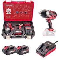 Akumuliatorinis smūginis veržliasukis 3/4'' 20V 1800Nm LI-ION WORCRAFT (XCUBE dėžė)